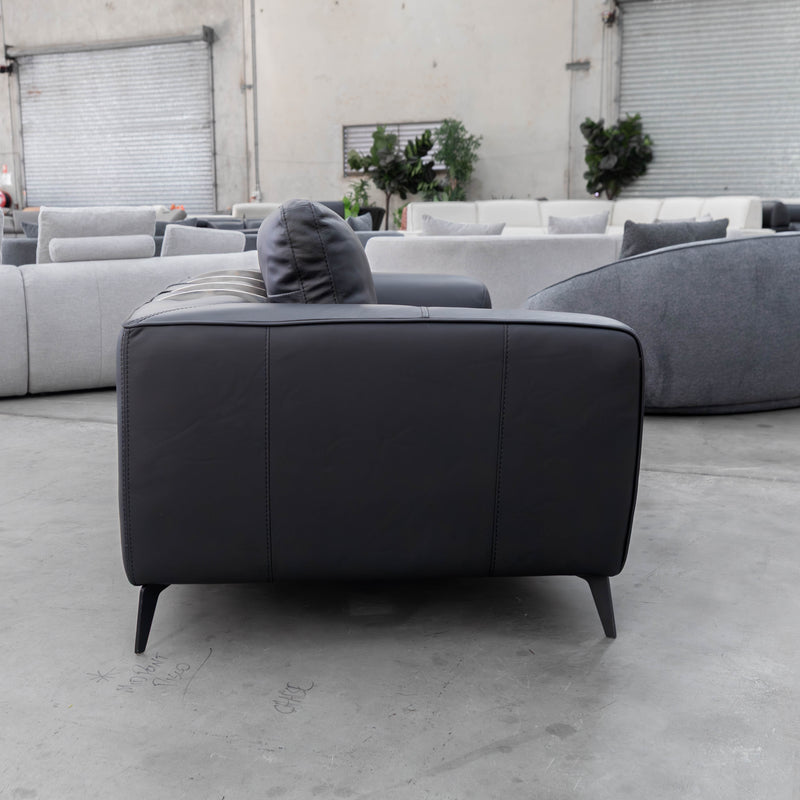 The HTL-12961-LUPF - Two Seat Sofa - Black - Floor Stock available to purchase from Warehouse Furniture Clearance at our next sale event.