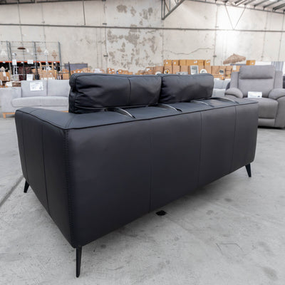 The HTL-12961-LUPF - Two Seat Sofa - Black - Floor Stock available to purchase from Warehouse Furniture Clearance at our next sale event.