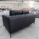 The HTL-12961-LUPF - Two Seat Sofa - Black - Floor Stock available to purchase from Warehouse Furniture Clearance at our next sale event.