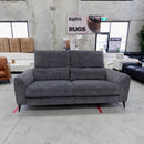 The HTL-12961-LUPF 2.5 seat electric lounge with adjustable headrest - Graphite - Floor Stock available to purchase from Warehouse Furniture Clearance at our next sale event.