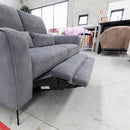 The HTL-12961-LUPF 2.5 seat electric lounge with adjustable headrest - Graphite - Floor Stock available to purchase from Warehouse Furniture Clearance at our next sale event.