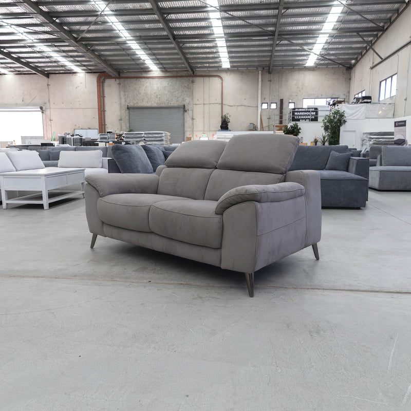 The RS-11485 Two Seat Sofa - Dark Grey - Floor Stock available to purchase from Warehouse Furniture Clearance at our next sale event.