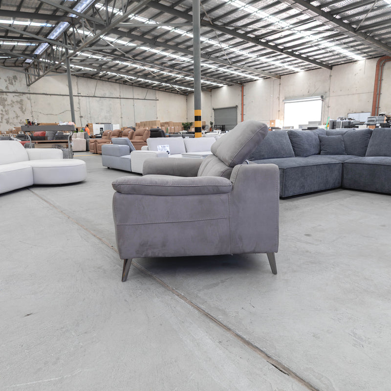 The RS-11485 Two Seat Sofa - Dark Grey - Floor Stock available to purchase from Warehouse Furniture Clearance at our next sale event.