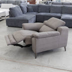 The RS-11485 Single Recliner - Dark Grey - Floor Stock available to purchase from Warehouse Furniture Clearance at our next sale event.