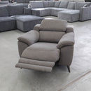 The RS-11485 Single Recliner - Dark Grey - Floor Stock available to purchase from Warehouse Furniture Clearance at our next sale event.