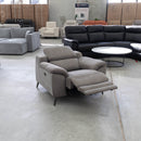 The RS-11485 Single Recliner - Dark Grey - Floor Stock available to purchase from Warehouse Furniture Clearance at our next sale event.