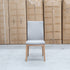 The Hampshire Leather Dining Chair - Light Grey