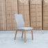The Hampshire Leather Dining Chair - Light Grey