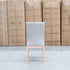 The Hampshire Leather Dining Chair - Light Grey