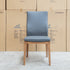 The Hampshire Leather Dining Chair - Charcoal