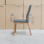 The Hampshire Leather Dining Chair - Charcoal available to purchase from Warehouse Furniture Clearance at our next sale event.
