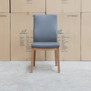 The Hampshire Leather Dining Chair - Grey available to purchase from Warehouse Furniture Clearance at our next sale event.