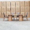 The Hampshire Leather Dining Chair - Mocha available to purchase from Warehouse Furniture Clearance at our next sale event.