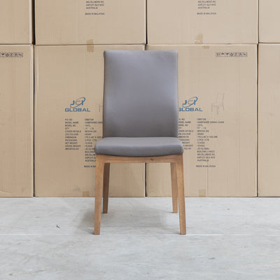 The Hampshire Leather Dining Chair - Mocha available to purchase from Warehouse Furniture Clearance at our next sale event.