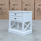 The Hampton Two Drawer Timber Bedside available to purchase from Warehouse Furniture Clearance at our next sale event.