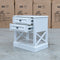 The Hampton Two Drawer Timber Bedside available to purchase from Warehouse Furniture Clearance at our next sale event.