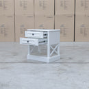 Hampton Two Drawer Timber Bedside