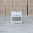 Hampton Two Drawer Timber Bedside
