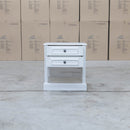 Hampton Two Drawer Timber Bedside
