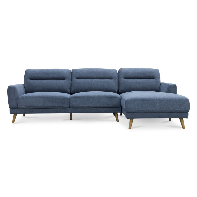 The Harlow Three Seat Chaise Lounge RHF - Charcoal available to purchase from Warehouse Furniture Clearance at our next sale event.
