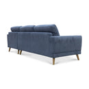 The Harlow Three Seat Chaise Lounge RHF - Charcoal available to purchase from Warehouse Furniture Clearance at our next sale event.
