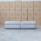The Harper Curved Fabric Four Seat Sofa - Pewter available to purchase from Warehouse Furniture Clearance at our next sale event.