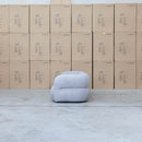 The Harper Curved Fabric Four Seat Sofa - Pewter available to purchase from Warehouse Furniture Clearance at our next sale event.