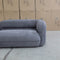 The Harper Curved Fabric Four Seat Sofa - Charcoal available to purchase from Warehouse Furniture Clearance at our next sale event.