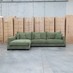 The Haven Deep Seat LHF Chaise Lounge - Fern available to purchase from Warehouse Furniture Clearance at our next sale event.