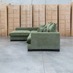 The Haven Deep Seat LHF Chaise Lounge - Fern available to purchase from Warehouse Furniture Clearance at our next sale event.