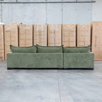 The Haven Deep Seat LHF Chaise Lounge - Fern available to purchase from Warehouse Furniture Clearance at our next sale event.