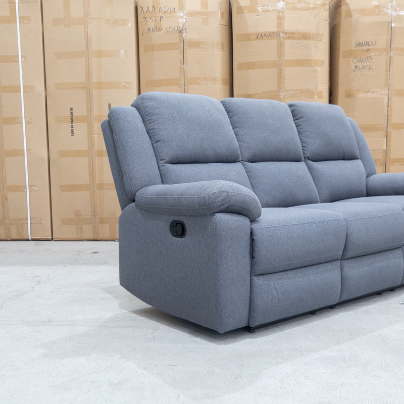 The Hayman Three Seat Recliner Lounge - Slate