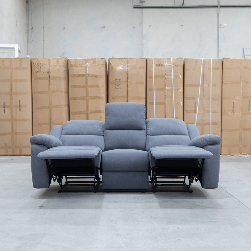 The Hayman Three Seat Recliner Lounge - Slate