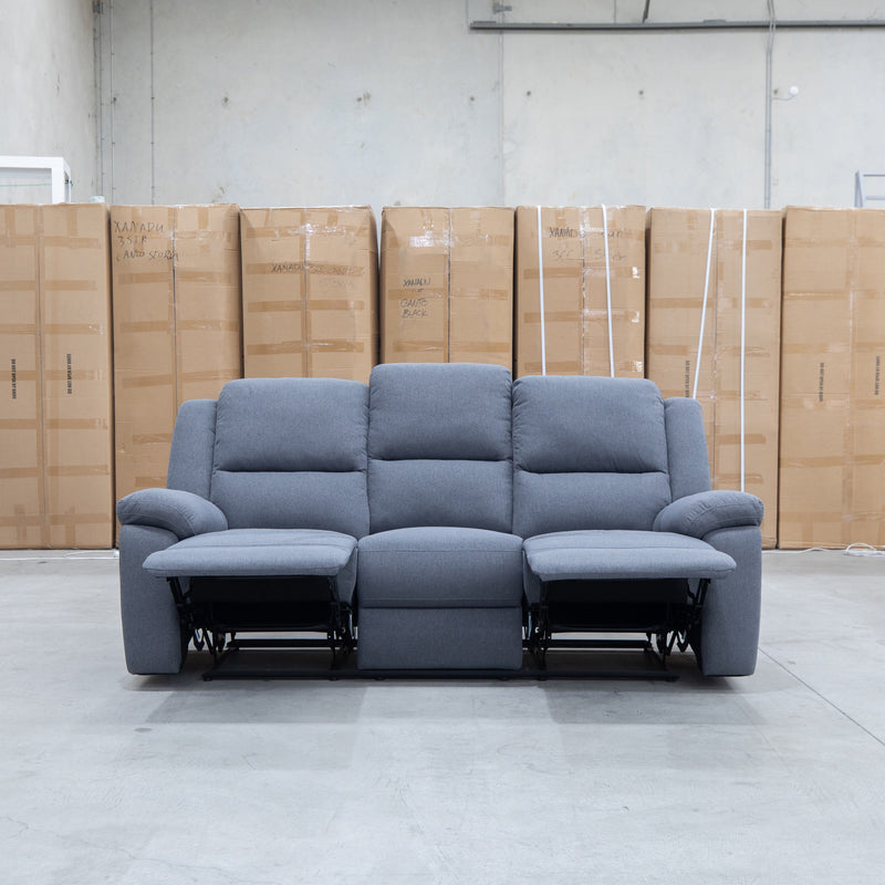 The Hayman Three Seat Recliner Lounge - Slate