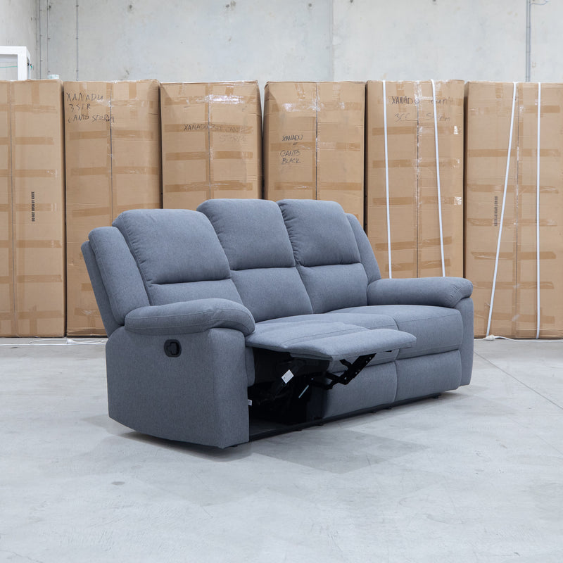The Hayman Three Seat Recliner Lounge - Slate
