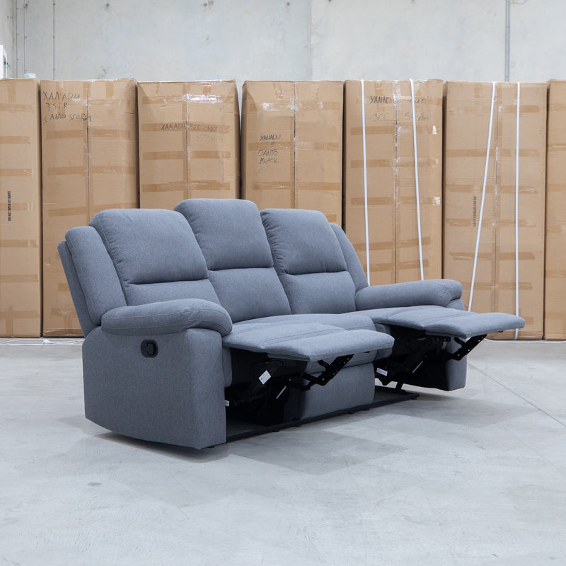 The Hayman Three Seat Recliner Lounge - Slate