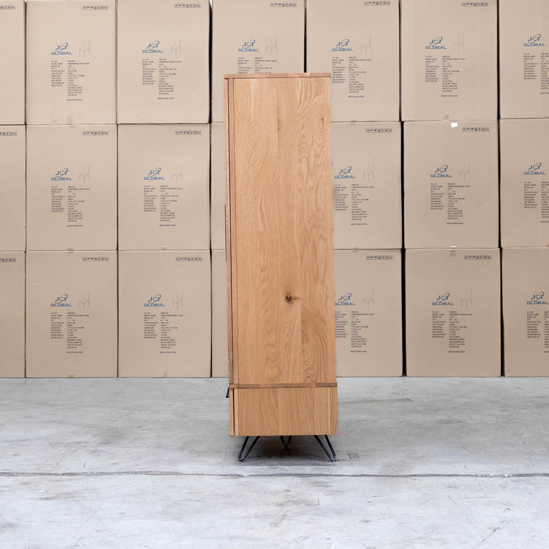 The IA Timber Wardrobe available to purchase from Warehouse Furniture Clearance at our next sale event.
