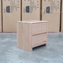 Island Messmate Two Drawer Bedside - Warehouse Furniture Clearance