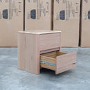 Island Messmate Two Drawer Bedside - Warehouse Furniture Clearance