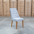 The Island Oak Dining Chair - Natural - Share Slate available to purchase from Warehouse Furniture Clearance at our next sale event.