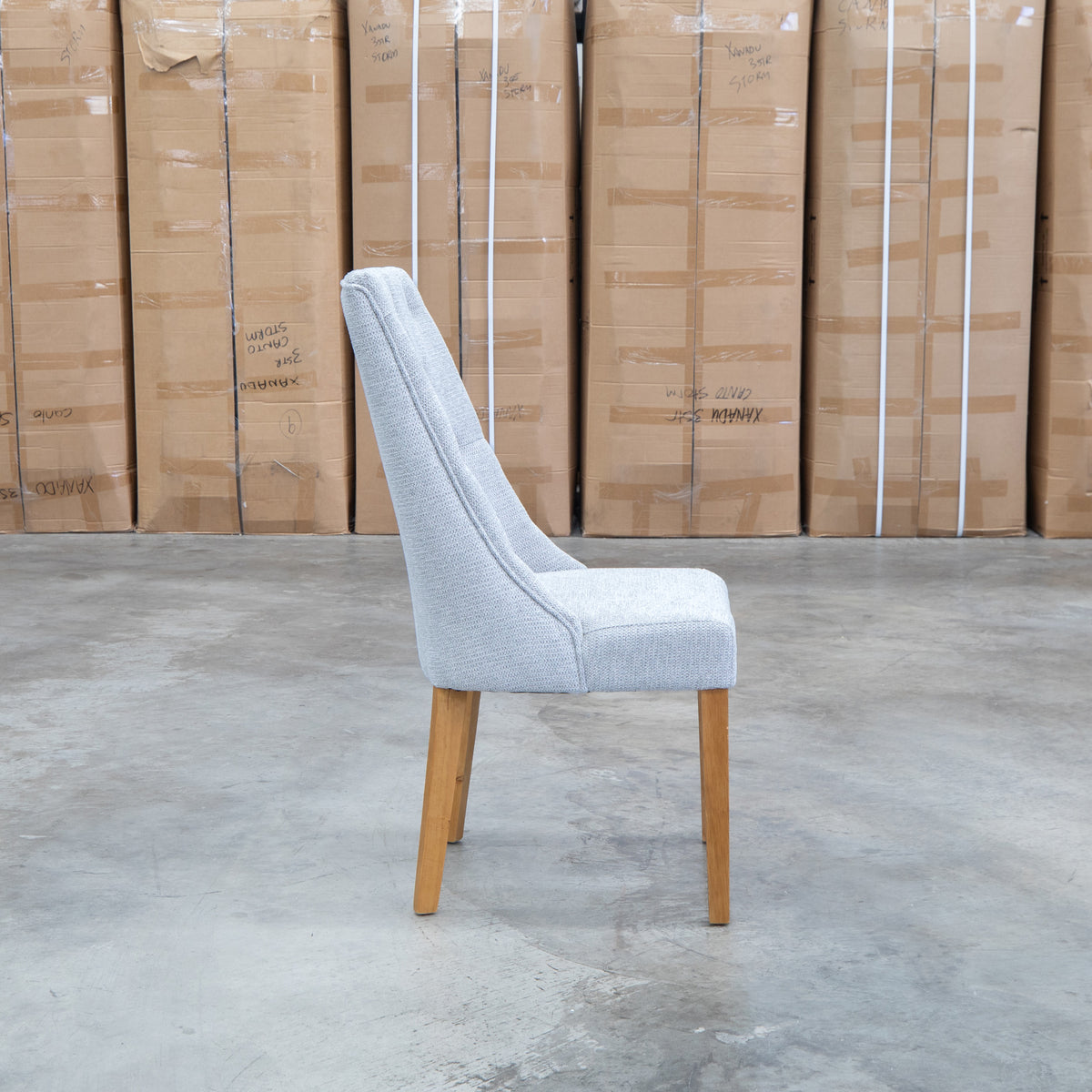 The Island Oak Dining Chair - Natural - Share Slate available to purchase from Warehouse Furniture Clearance at our next sale event.