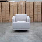 The James Rocker Swivel Chair - Latte - PRE ORDER Available After 5th November available to purchase from Warehouse Furniture Clearance at our next sale event.