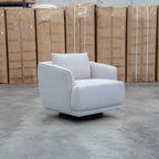 The James Rocker Swivel Chair - Latte - PRE ORDER Available After 5th November available to purchase from Warehouse Furniture Clearance at our next sale event.