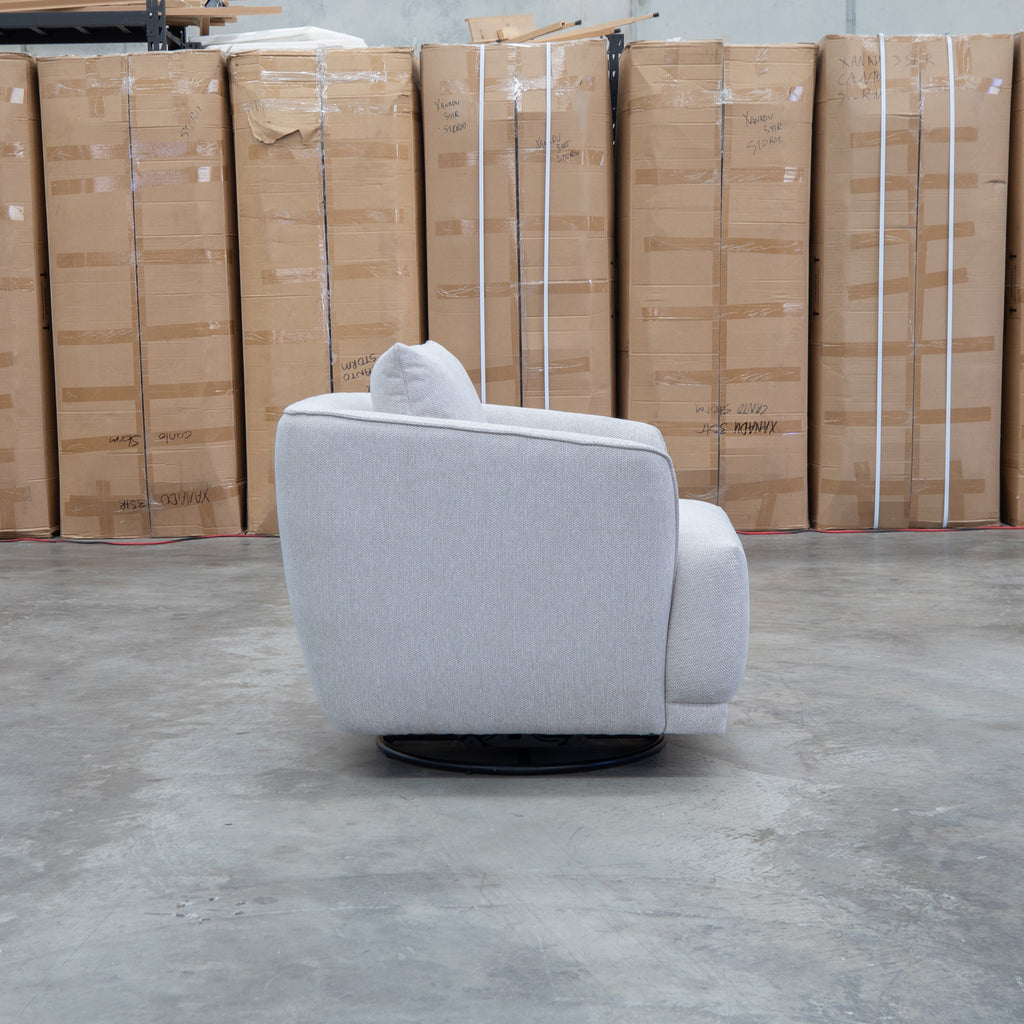 The James Rocker Swivel Chair - Latte - PRE ORDER Available After 5th November available to purchase from Warehouse Furniture Clearance at our next sale event.