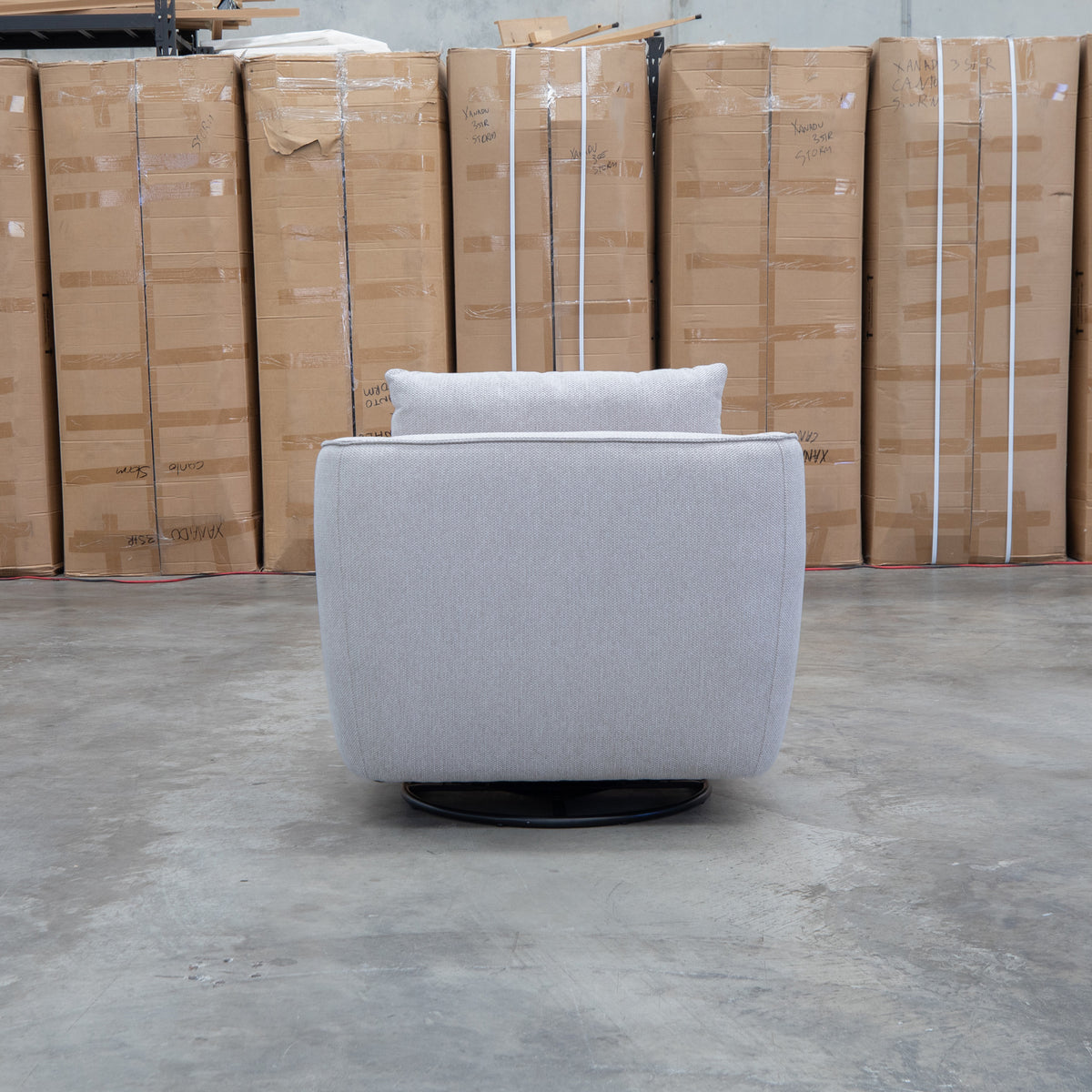 The James Rocker Swivel Chair - Latte - PRE ORDER Available After 5th November available to purchase from Warehouse Furniture Clearance at our next sale event.