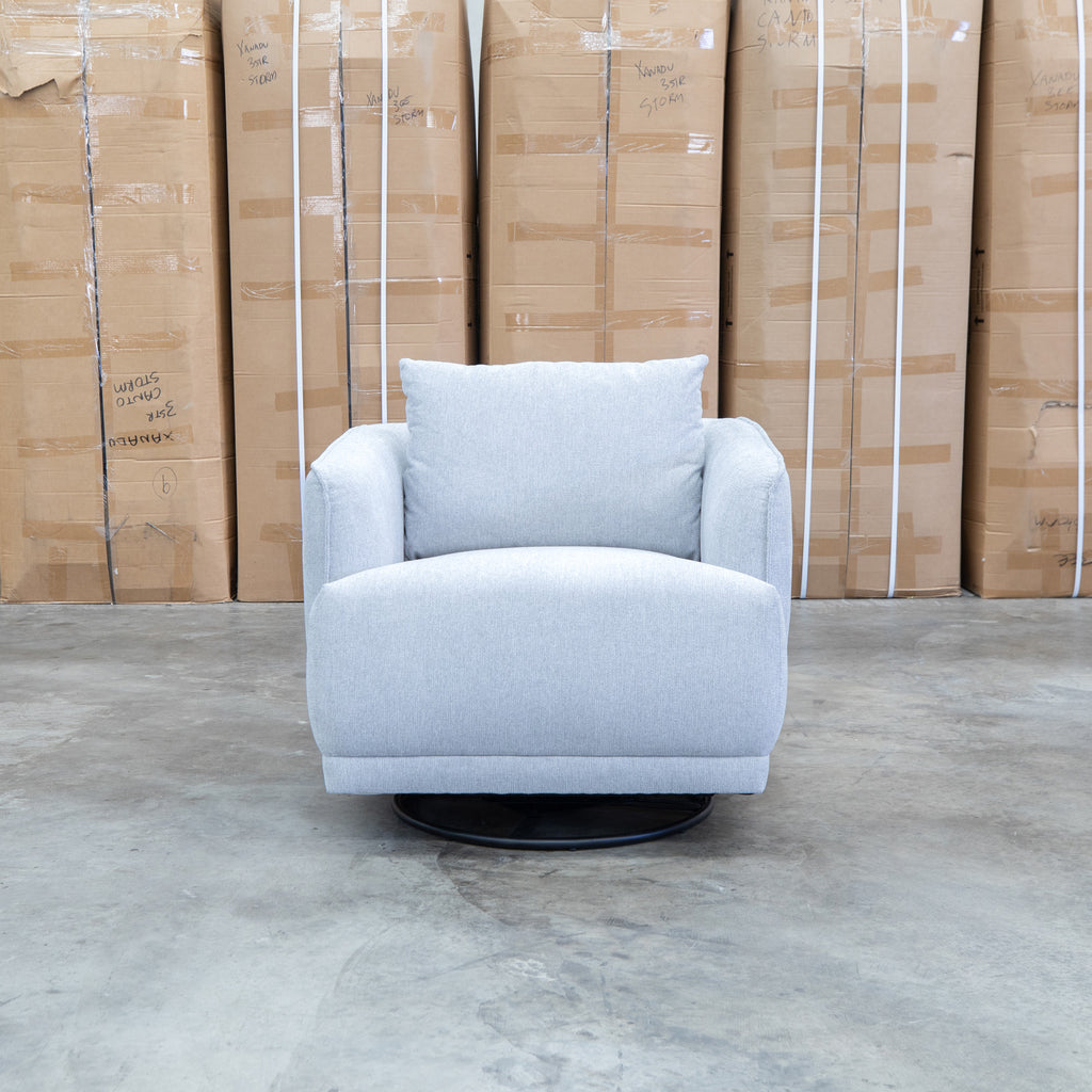 The James Rocker Swivel Chair - Silver - PRE ORDER Available After 5th November available to purchase from Warehouse Furniture Clearance at our next sale event.