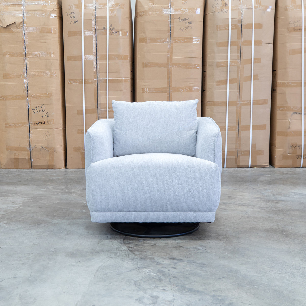 The James Rocker Swivel Chair - Silver - PRE ORDER Available After 5th November available to purchase from Warehouse Furniture Clearance at our next sale event.