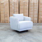 The James Rocker Swivel Chair - Silver - PRE ORDER Available After 5th November available to purchase from Warehouse Furniture Clearance at our next sale event.