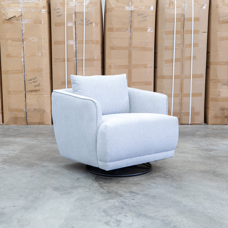 The James Rocker Swivel Chair - Silver
