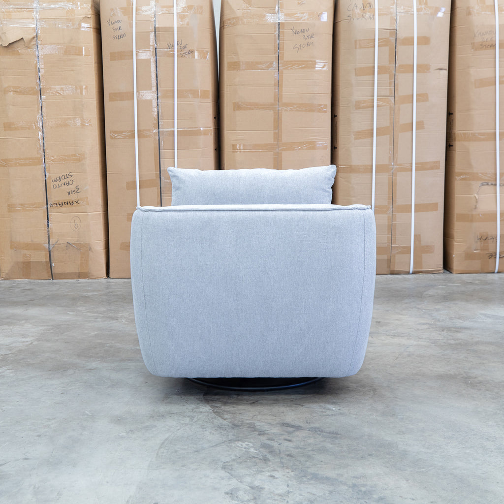 The James Rocker Swivel Chair - Silver - PRE ORDER Available After 5th November available to purchase from Warehouse Furniture Clearance at our next sale event.